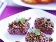 Croustillant d'agneau à la tapenade