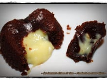 Cœur fondant au chocolat blanc maison