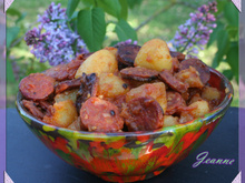 Pommes de terre à l'Espagnole au chorizo