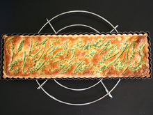 Tarte aux asperges sauvage