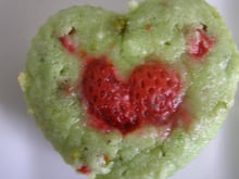 Financier fraise-pistache
