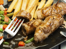 Escalopes de porc roulées façon saltimbocca