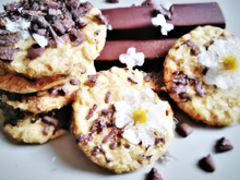 Biscuits chocolat blanc et flocons d'avoine