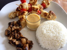 Brochettes de poulet citromarin