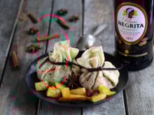 Aumônières à l'ananas et aux épices