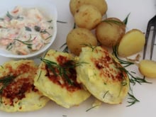 Fiskefrikadeller ou croquettes de cabillaud Norge à la danoise