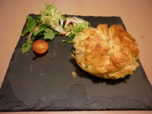 Croustade au foie gras & aux pommes