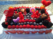 Fraisier au chocolat blanc