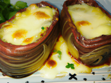 Gratin cornes de bœuf farcis