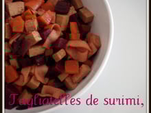 Tagliatelles de surimi, betterave & coca