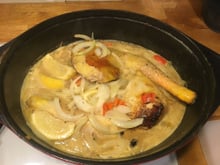 Poulet citronné aux oignons