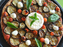 Pizza aux courgettes et Saint Marcelin