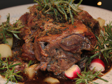 Gigot d'agneau à la provençale