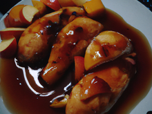 Chapon aux pommes et miel