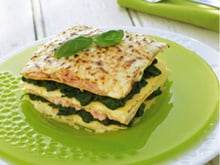 Lasagnes au saumon et aux épinards traditionnelles