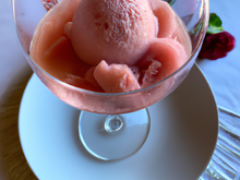 Sorbet au champagne rosé