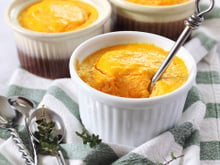 Flan de carottes et céleri aux noisettes