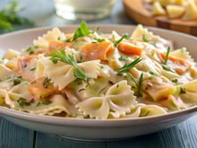 Pâtes au saumon fumé