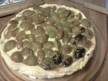 Tarte aux prunes jaunes