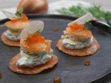 Petits croustillants de saumon