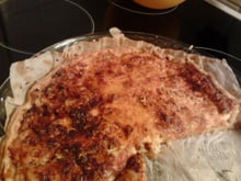 Tarte aux oignons et lardons