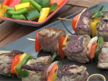 Brochettes de bœuf à la plancha