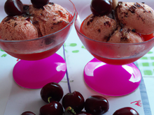 Glace express aux cerises