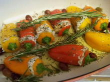 Mini-poivrons farcis aux blettes à la niçoise