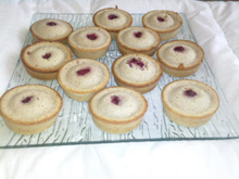 Financiers framboises et noisettes