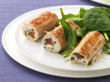 Saltimbocca de veau et de chorizo au Boursin cuisine ail & fines herbes