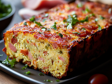 Cake jambon lardons et chorizo