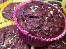 Muffins courgettes et chocolat