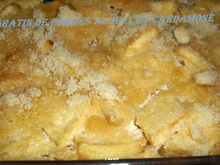 Gratin de pommes miel et cardamone