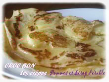 Crêpes pommes - sirop d'érable