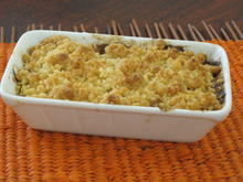 Crumble de chou au saumon