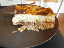 Pastitsio (gratin de pâtes grec à la viande hachée)