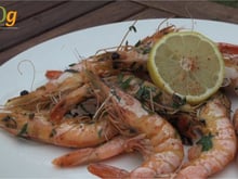 Gambas grillées à la plancha
