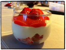 Tiramisu aux fraises parfumé à l'amaretto