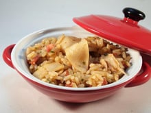 Risotto aux calamars et chorizo