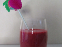 Smoothie framboises et citron vert