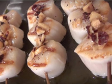 Brochette de St Jacques au romarin