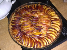 Tarte aux brugnons