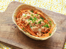 Tacos carottes et saumon