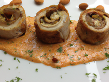 Rouleau de poulet aux châtaignes d'eau