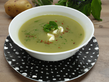 Soupe de cresson et poireaux