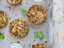 Galettes de lapin aux noisettes et céréales