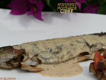 Truite au cidre, à la moutarde ancienne & son tartare de légumes