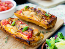 Tartine gratinée au poulet