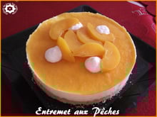 Entremets aux pêches