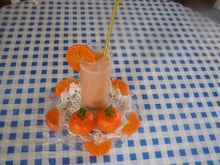 Smoothie mandarine-fraise